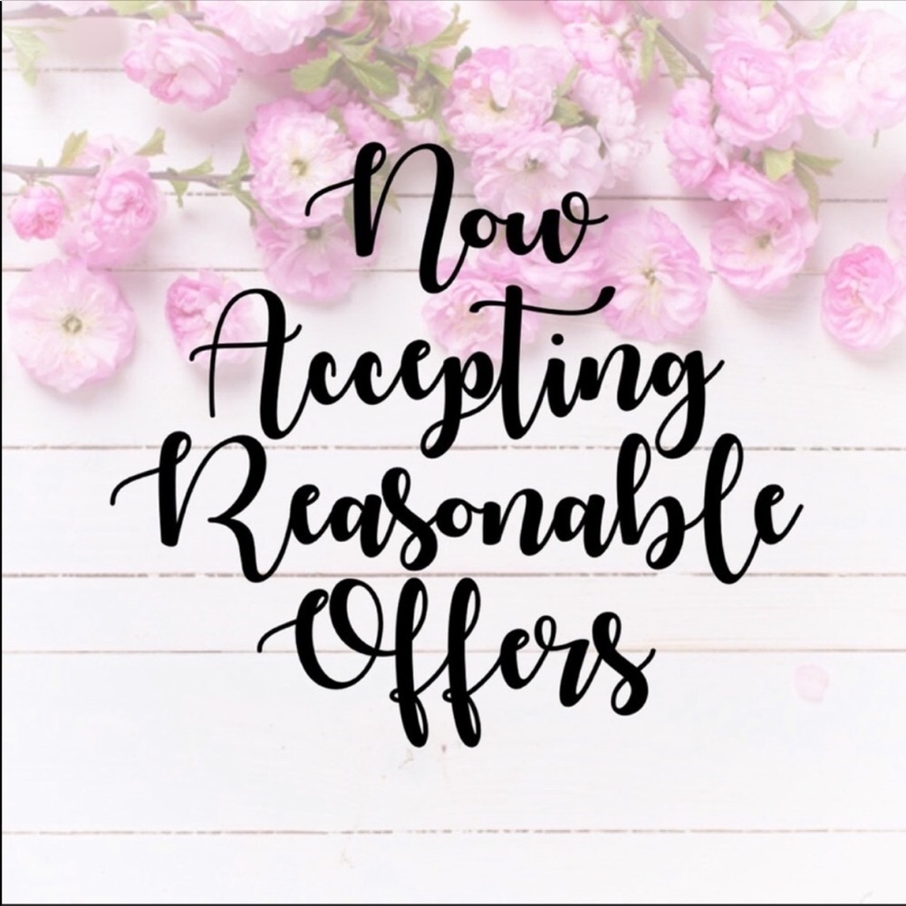 Now accepting reasonable offers! 🥳